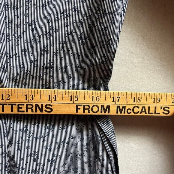 Brooks Brothers floral belted collar shirt dress Sz 6 - Picture 11 of 13